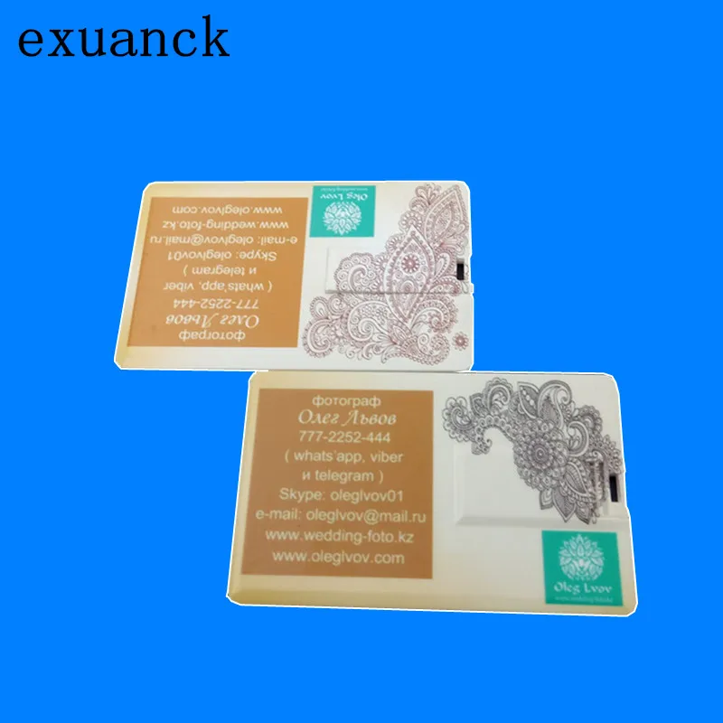 Exuanck usb-флеш-накопитель в подарок, Заказная белая карта usb 2,0 флэш-накопитель 4-32 Гб для подарок компании музыкальный альбом(более 10 шт бесплатный логотип