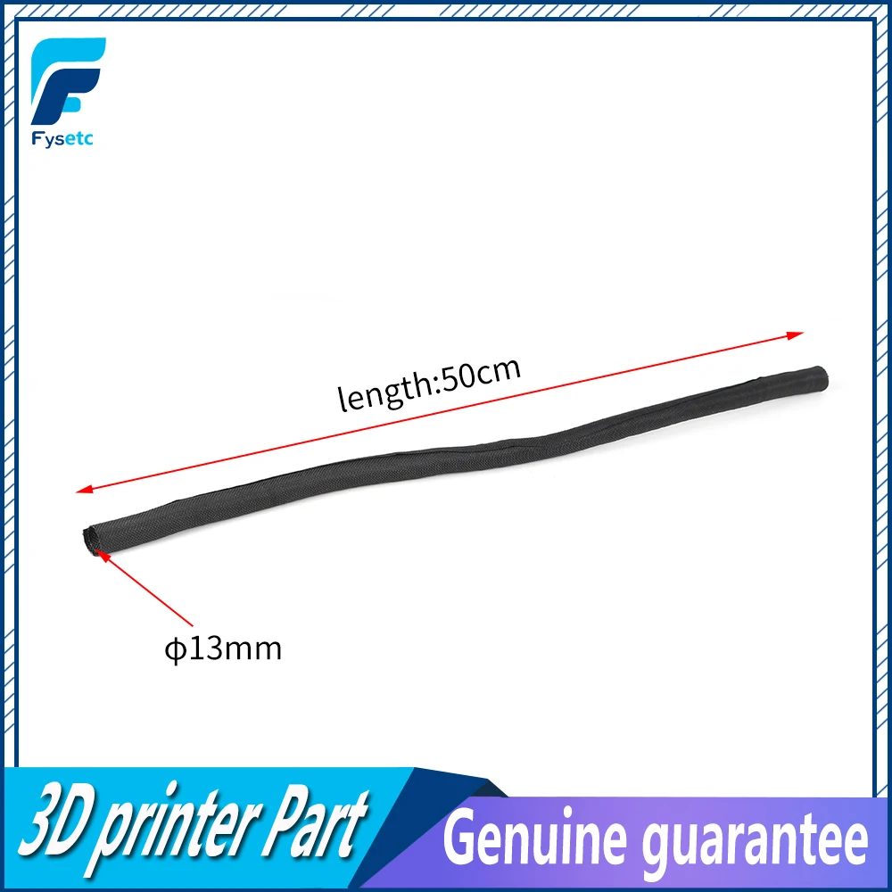 

3D Printer Parts L 50CM OD 13mm Textile Sleeve Cable Wire Wrapping Connected Cable For Prusa i3 MK2S/MK2.5/MK3 Hotend Extruder