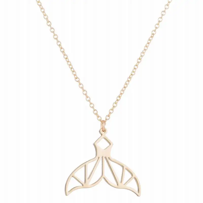 Новый стиль металлические подвесные Ожерелья Полые хвост русалки ожерелья |