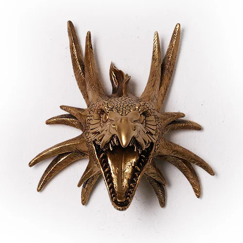 Голова декоративного искусства креативная голова животного в американском