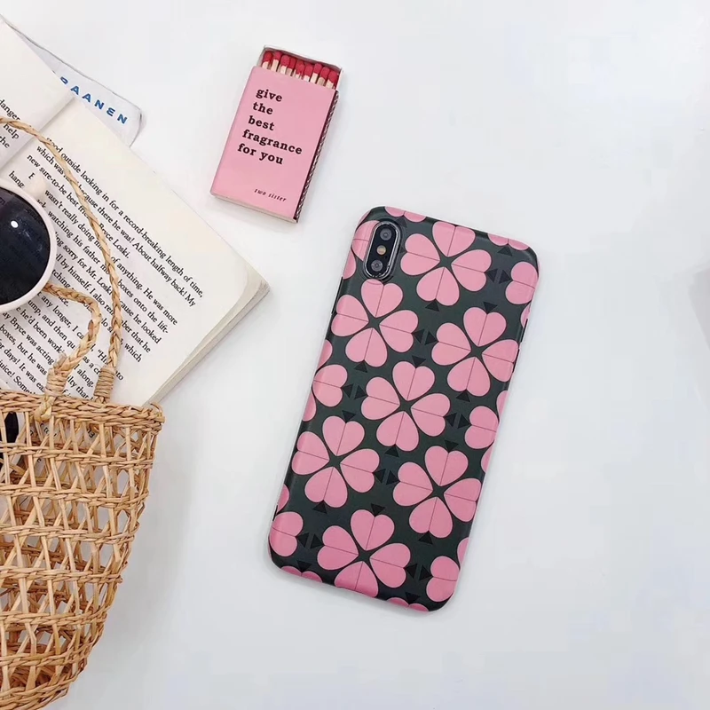 XS Max IMD чехол из мягкого ТПУ XR для телефона милый с рисунком сердца задняя Apple iPhone 5