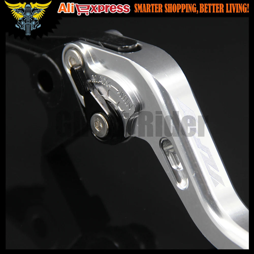 Лазерный Логотип (YZF R1) ленты CNC Алюминиевый Регулируемый 2 пальца короткие