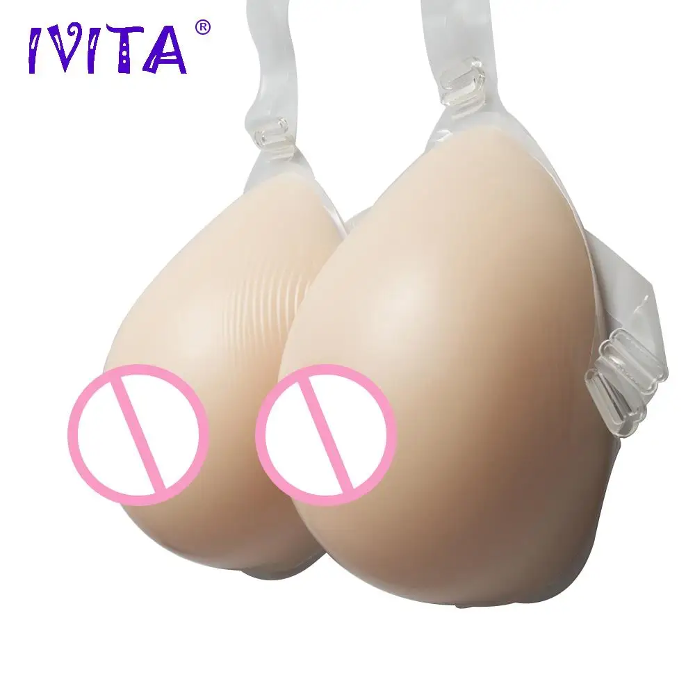 IVITA 4600 г огромные поддельные груди силиконовые формы с плечевыми ремнями для