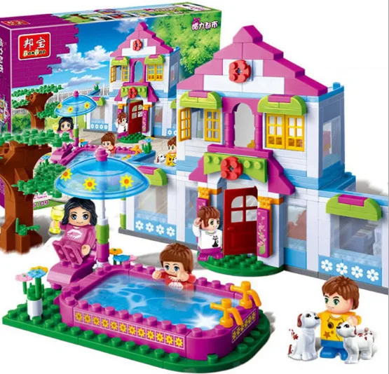 Девушка серии dream house 6109 Электрический перемещение детей головоломки собраны