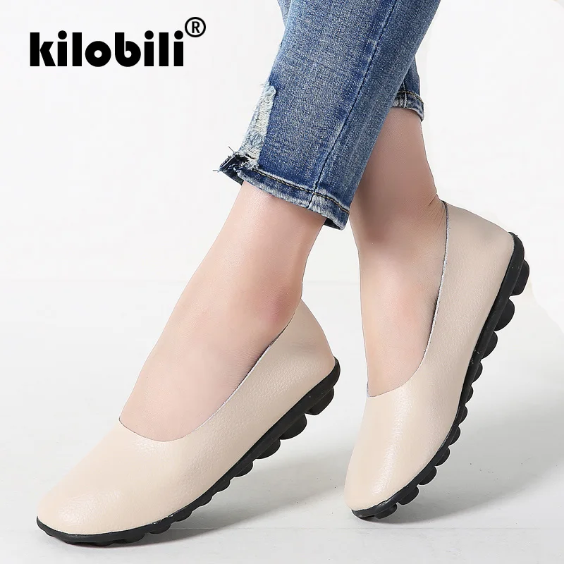 Kilobili/2019 г. весенние женские балетки на плоской подошве Туфли оксфорды обувь из