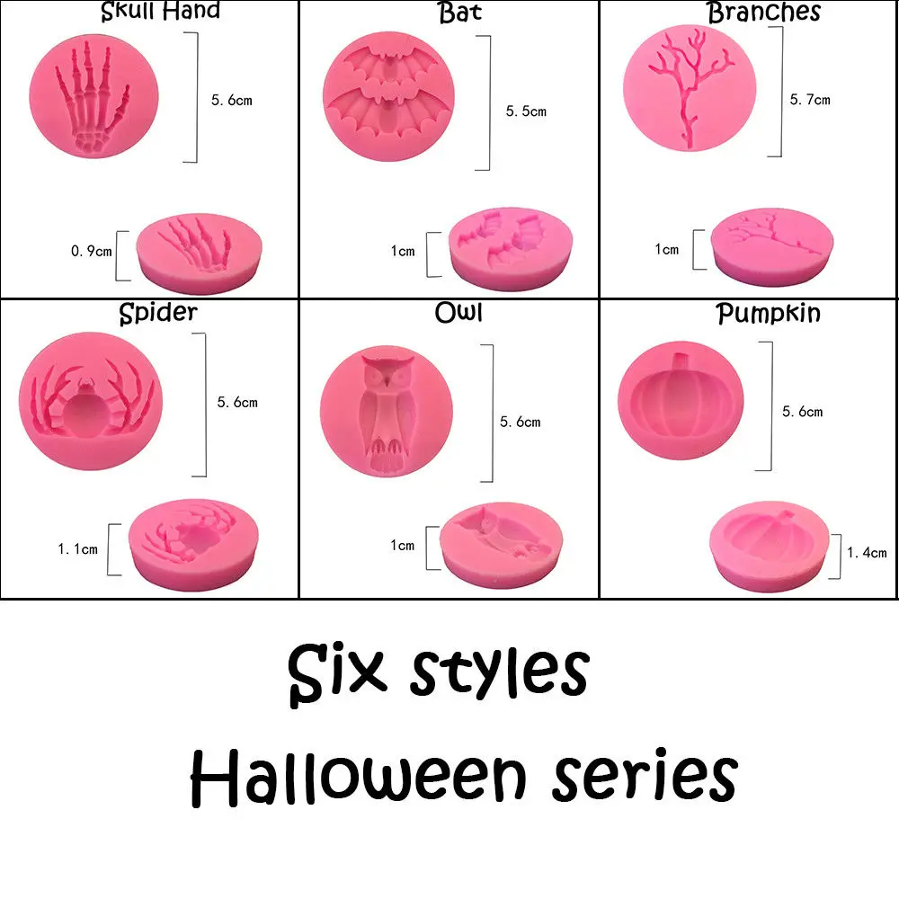 1 шт. Хэллоуин Форма силиконовые формы для выпечки украшения &quotсделай сам&quot мыла