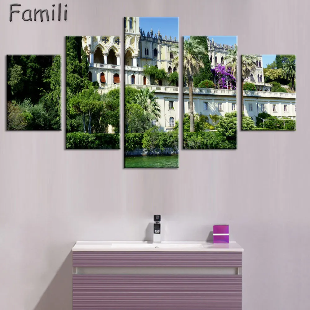 5 шт. Тоскана Италия луга цветы природный пейзаж гостиная домашняя настенная