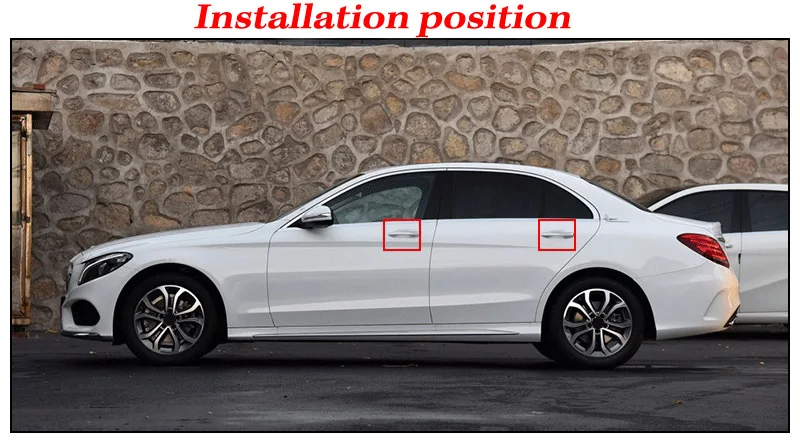 Авто ABS Хромированная внешняя дверная ручка накладка наклейка для Mercedes Benz C Class W205 GLC X253 E Class W213 автомобильные аксессуары LHD