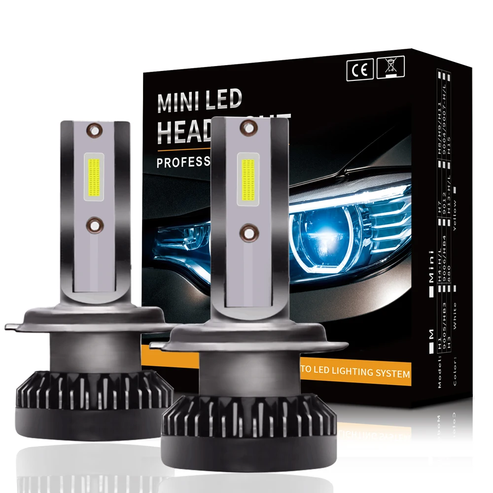 Новейшие 2 шт. H7 LED H1 мини автомобильные лампы для фар H8 Комплект авто 12 24 В