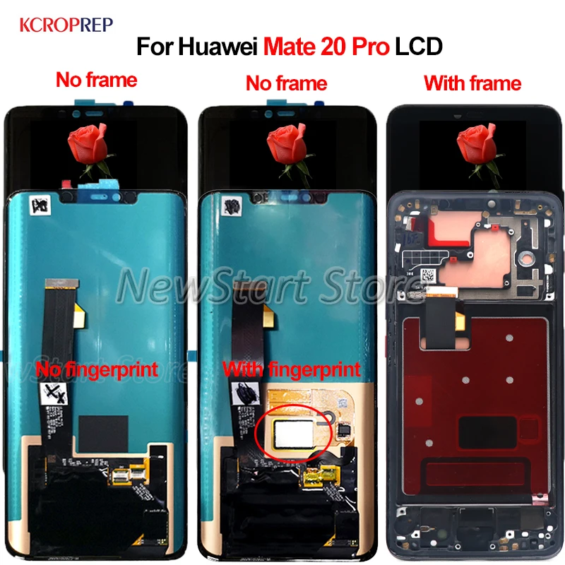 Для huawei mate 20 Pro mate 20 Pro mate 20Pro ЖК-дисплей кодирующий преобразователь сенсорного экрана в сборе 6,3" Сменный аксессуар