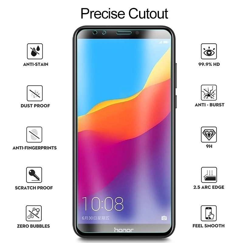 Закаленное стекло для huawei MATE 20 10 LITE PRO защита экрана Y6 Y7 Y9 Prime 2018 Y5 защитное |