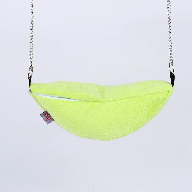 Зима Новый дизайн прекрасный ПЭТ переноска для хомяка качели теплый банан стиль