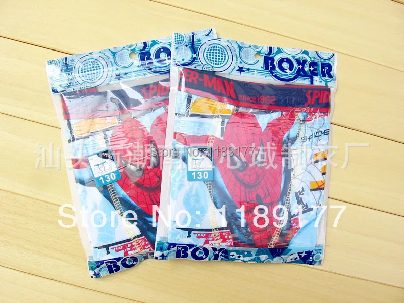 boys children underwear boxer shorts fit 3-10yrs kids baby cartoon spider-man designs panties clothing 95% cotton | Мать и ребенок