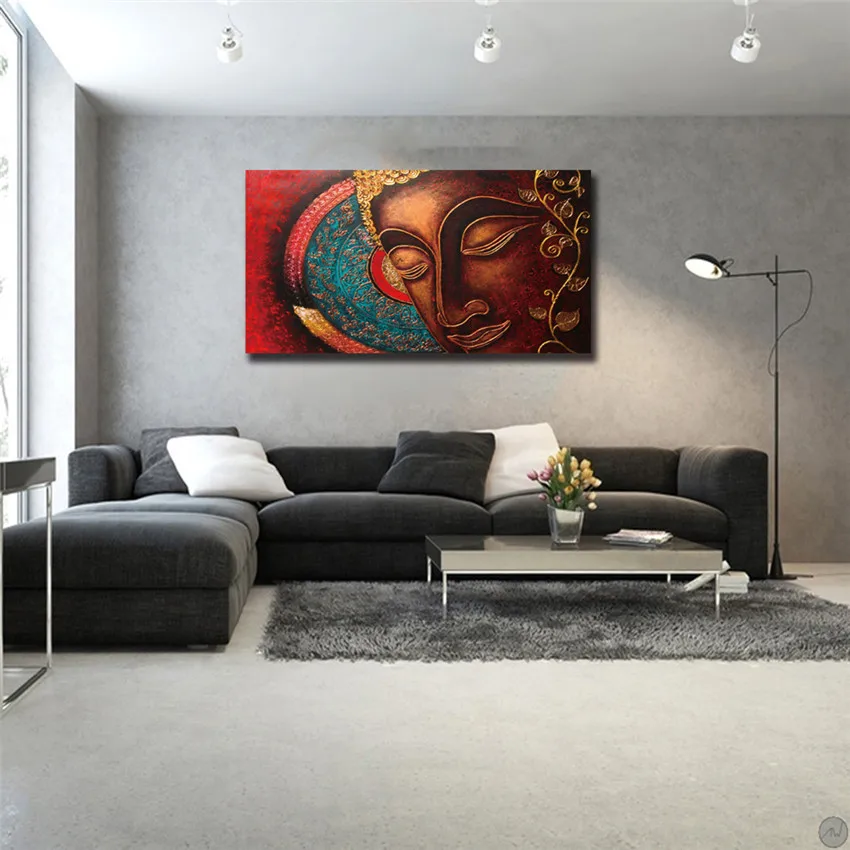 Будда медитация холст картина стены Искусство Плакат абстрактная дешевая куадро