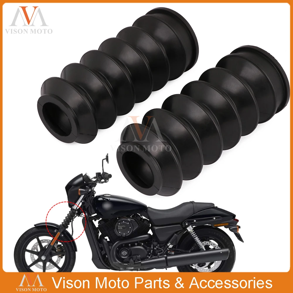 Черная резиновая передняя крышка вилки гетры сапоги для Harley Davidson Street XG750 XG500 XG 750 500