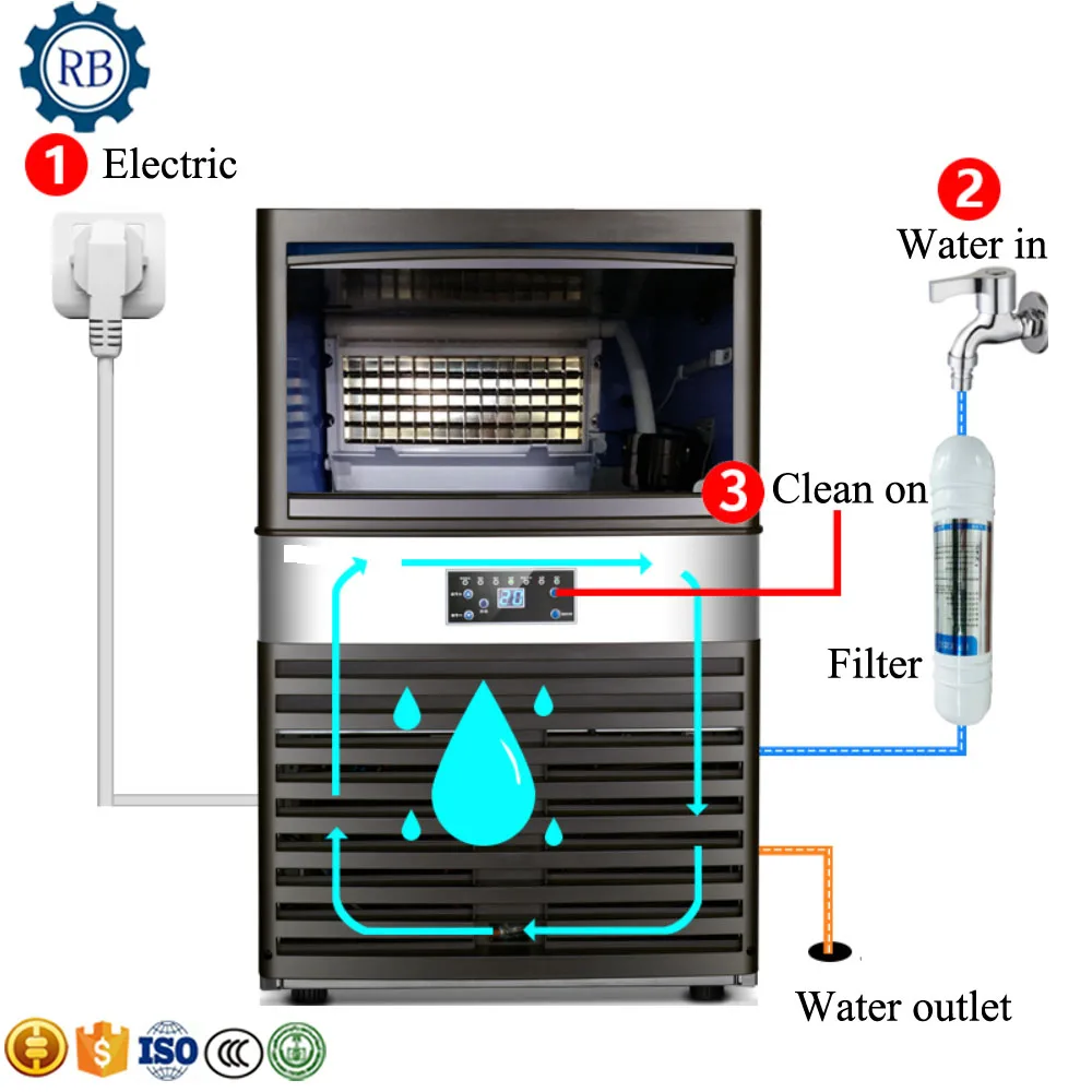 Energy Saving home use bullet ice maker/small cube making machine for household/popular |