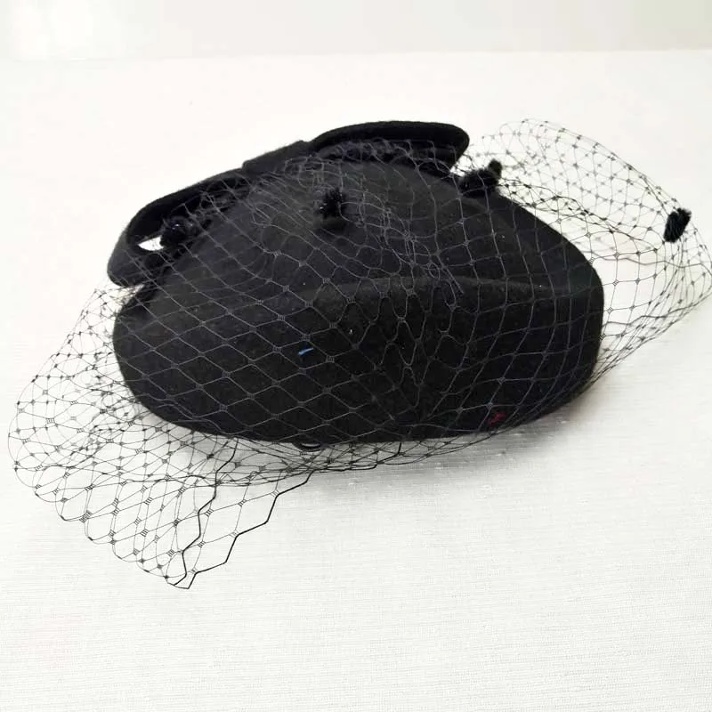 Fibonacci винтажная фетровая шляпа из шерсти войлока Шапки для Для женщин берет