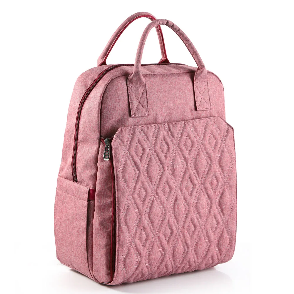 T6311Pink Сумка для подгузников для мам, рюкзак для кормления, дизайнерский рюкзак для путешествий, коляска, модная сумка для ухода за ребенком, сумки для подгузников, ждем ребенка - Цвет: T6311Pink