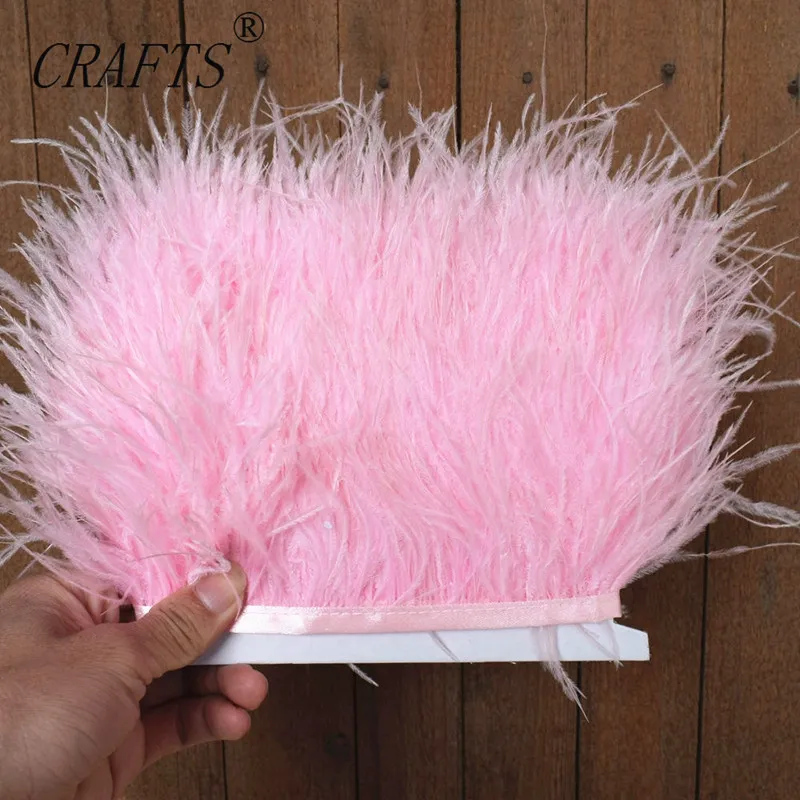 Высококачественный пушистый пояс для обрезки волос из страуса цвета шампанского