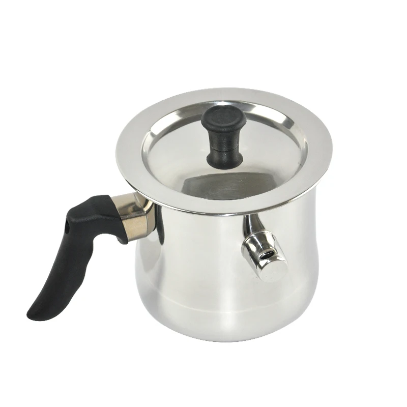 Stainless Steel Milk Boiling Pot Double Wall Whistling With Handle Induction Bottom | Дом и сад