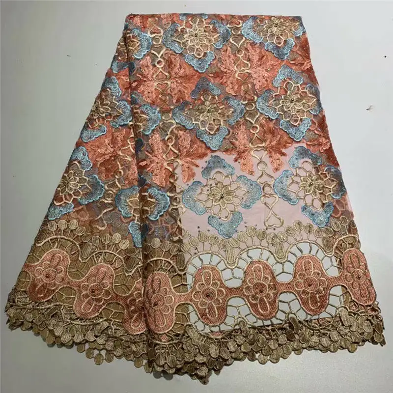 3D Цветочная кружевная ткань с вышивкой новейшая нигерийская 2019 роскошная