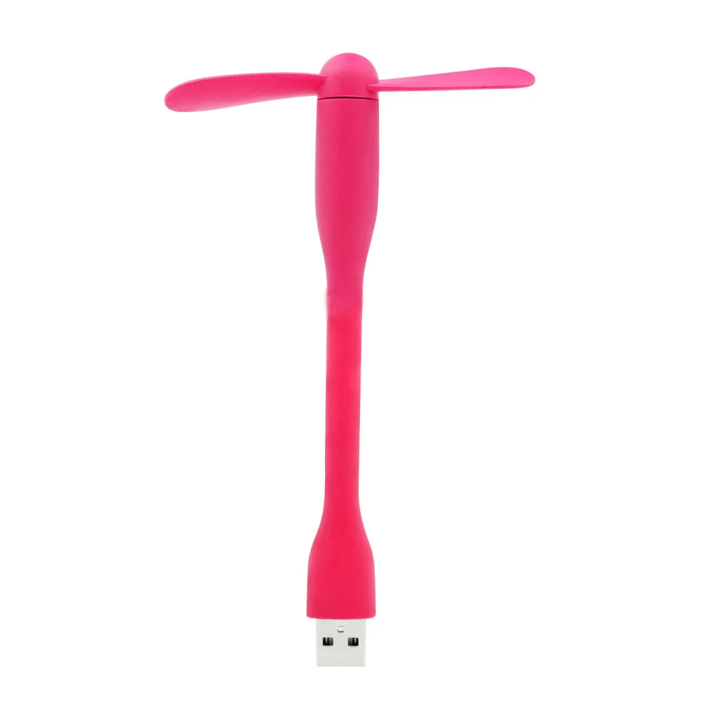 Rosy Портативный 6 цветов мини охлаждающий USB вентилятор Micro USB 2,0 вентиляторы гибкий летний гаджет Высокое качество для планшетов power Bank ноутбуков - Цвет: Rosy