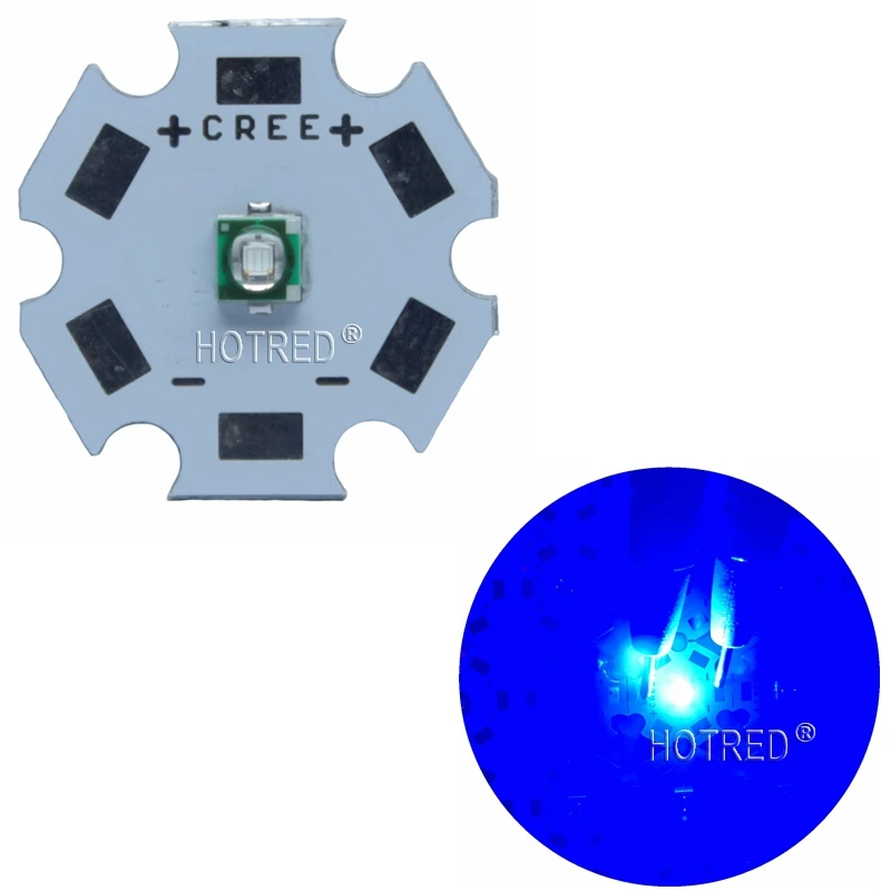 Светодиодный фонарь SMD3535 50 шт. 3 Вт ярко синий темно красный может заменить cree XPE с