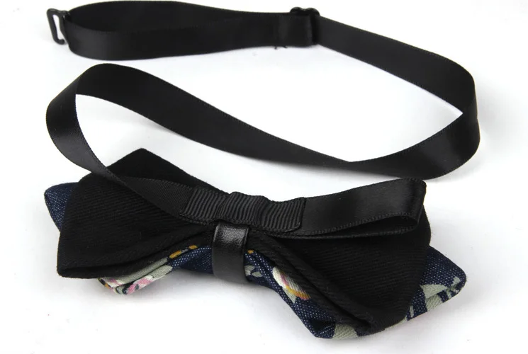 Модные коммерческие галстуки бабочки с цветочным принтом для мужчин аксессуары