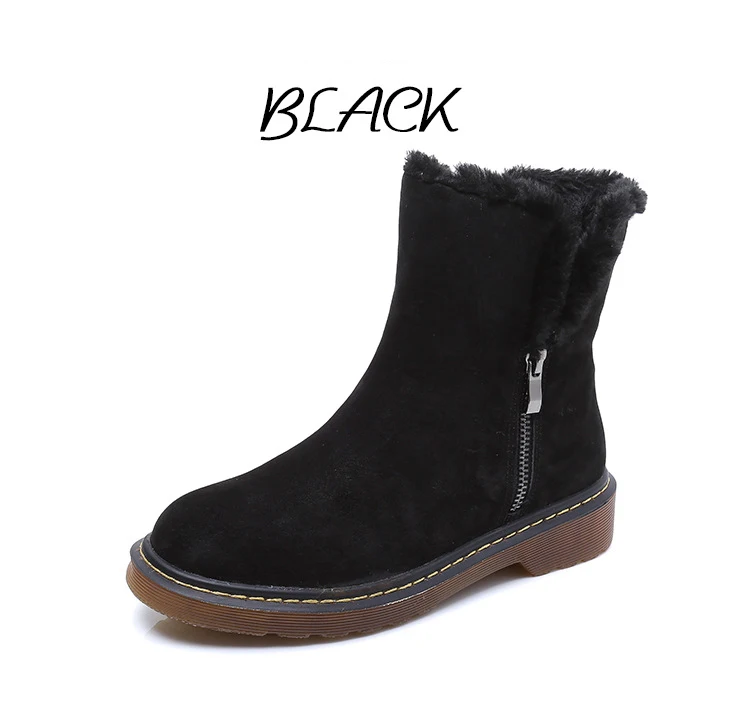 SWYIVY Chaussure Femme/Женская обувь повседневные туфли из флока г. Новые женские зимние ботинки женские зимние короткие плюшевые ботинки женская обувь 43