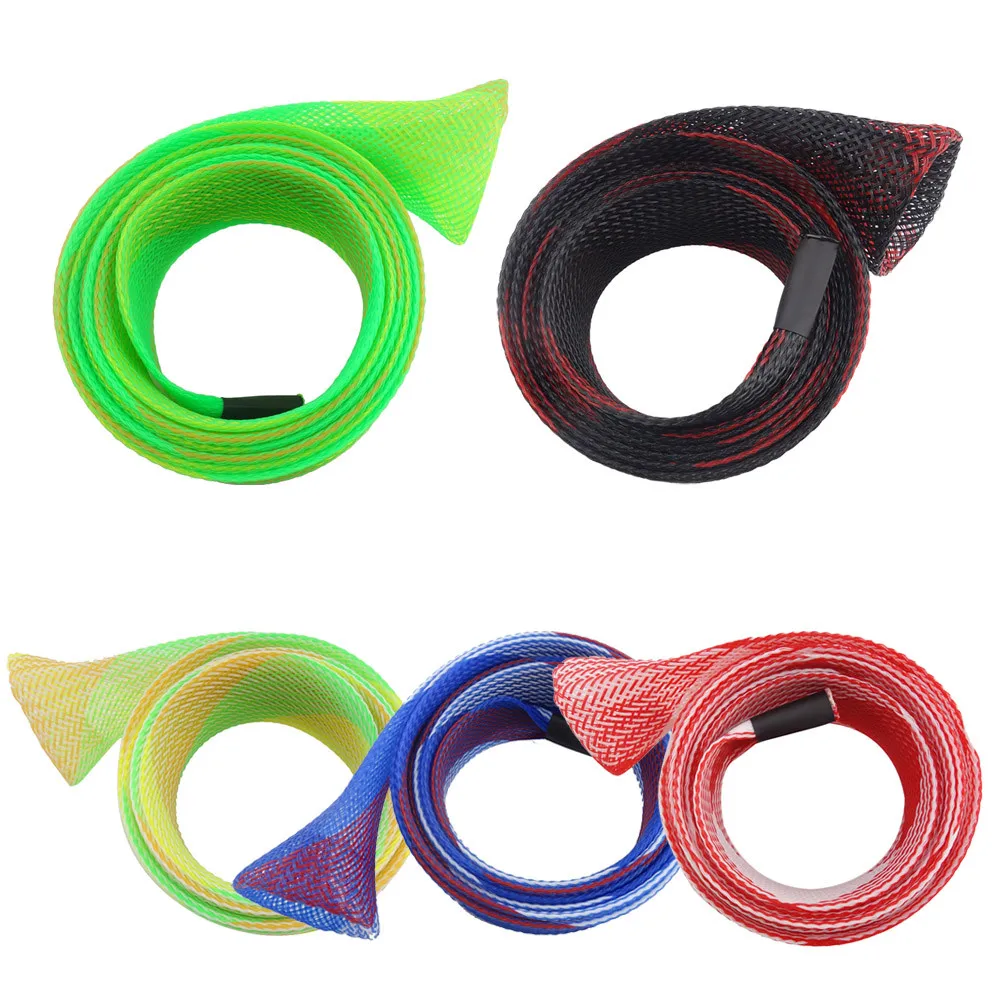 DIY палка кожи популярное литье рыболовные снасти стержень расширяемый плетеный