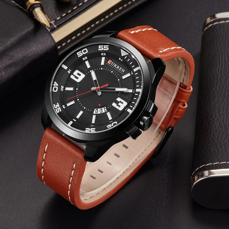 2017 CURREN Кварцевые часы мужские Топ Бренд роскошные известные наручные Мужские