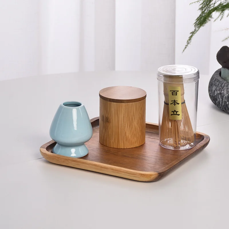 Style G TANGPIN традиционный matcha подарочный набор Натуральный Бамбуковый веничек для чая «маття» ceremic венчик chasen Holder Японские чайные сервизы - Цвет: Style G