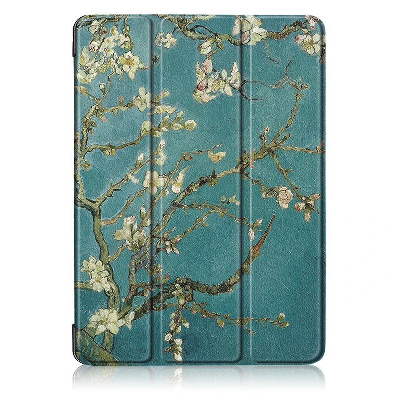 Apricot flower Чехол для microsoft Surface Go 10 дюймов защитный кожаный чехол+ кожа три раза смарт откидная крышка ударопрочный чехол для планшета - Цвет: Apricot flower