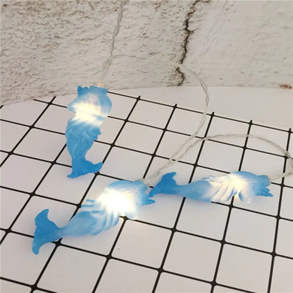 Русалка светодиодная медная проволока звезда занавеска гирлянда лампа