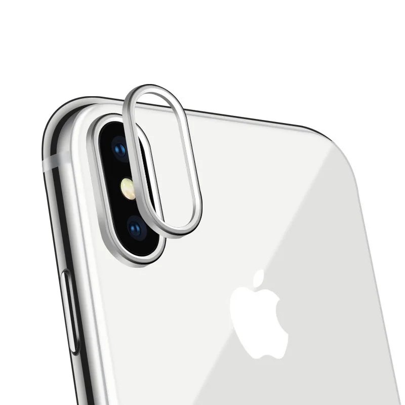 2 шт./партия Защитная пленка для объектива Круг для iPhone XR X XS MAX задняя камера защитное кольцо из алюминиевого сплава двойной цвет