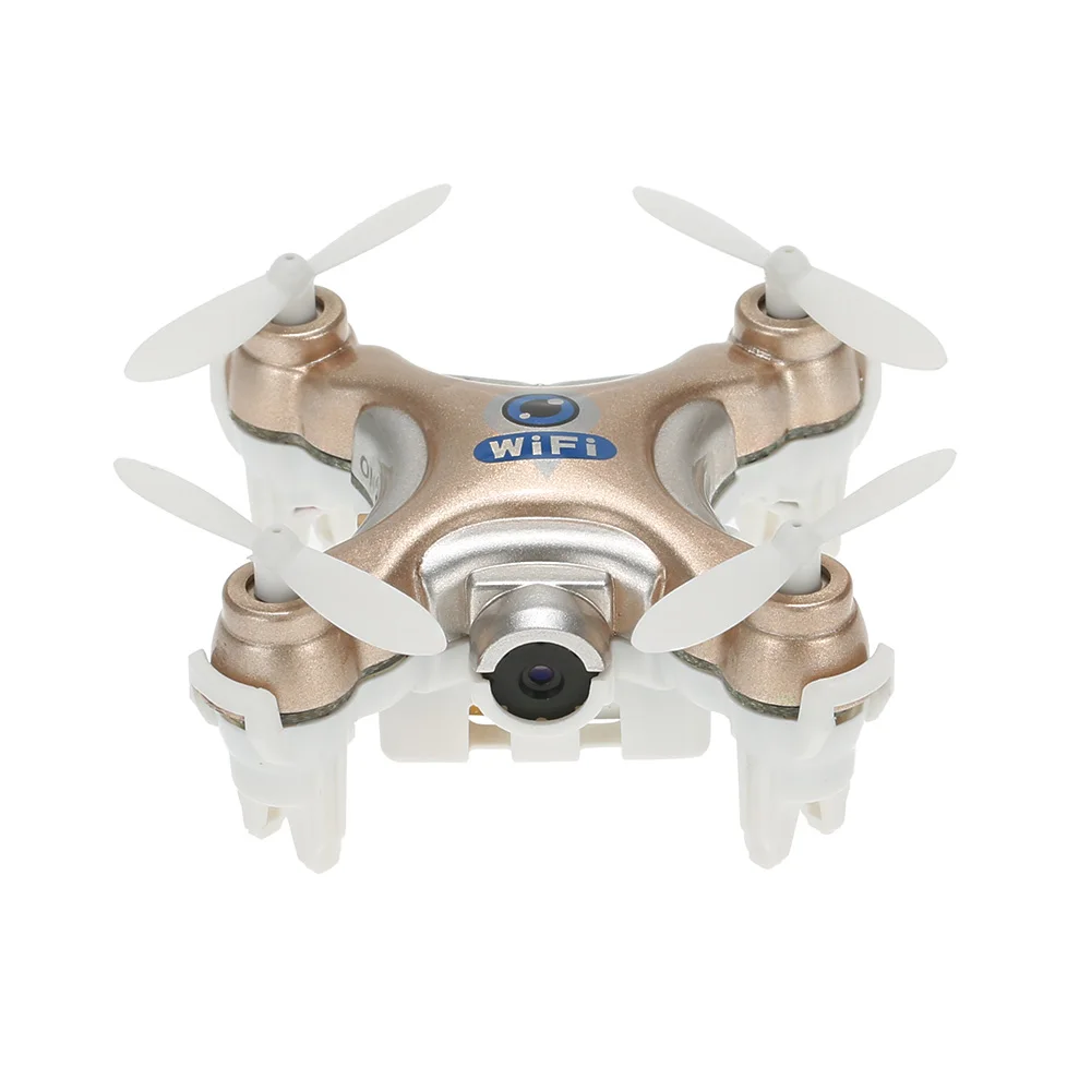 Gold Cheerson CX-10WD Квадрокоптеры Радиоуправляемый Дрон FPV Летающая камера Вертолет с дистанционным управлением гексакоптер игрушки WiFi Дроны с камерой - Цвет: Gold