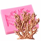 Силиконовая Форма Sugarcraft с морскими водорослями, формы для помадки, инструменты для украшения тортов, форма для выпечки кексов