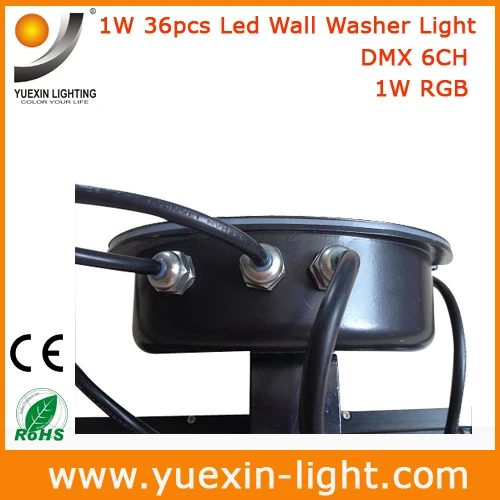 36W RGB наружный светодиодный прожектор с эффектом стирки для сценического