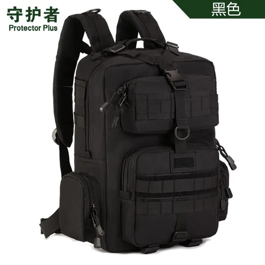 Военный армейский тактический рюкзак 30L Mochila Militar 14 дюймов, рюкзак для ноутбука, походная камуфляжная Сумка Bolsa Tatica - Цвет: Черный цвет