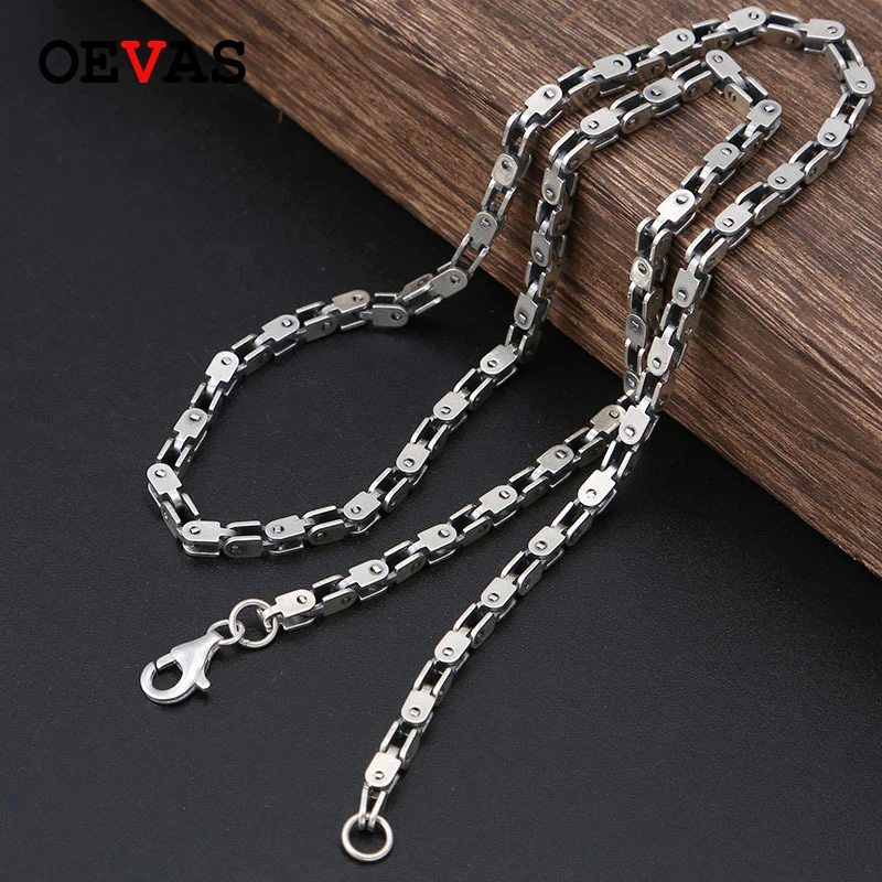 S925 Серебряные Мужские 4 мм цепочка на шею для мужчин высшее качество тайские