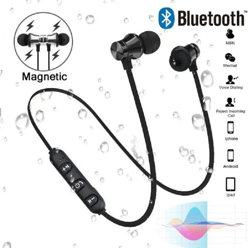 Спортивные Беспроводные Bluetooth наушники гарнитура магнитные беспроводные стерео