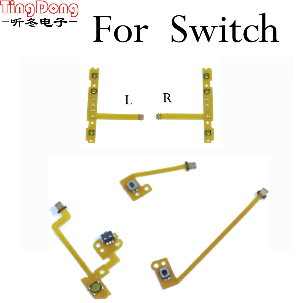 Замена TingDong для Nintendo Switch Joy Con ZR ZL L SL SR лента брелок гибкий кабель вкл. Выкл.