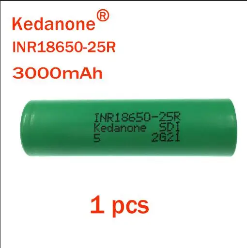 4 шт. kedanone для samsung 18650 литиевая батарея 25r inr1865025r 20a, 2500 мАч батарея для электронных сигарет