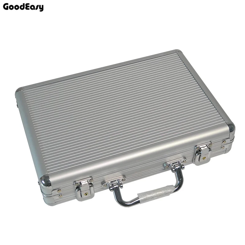 200pcs silver box Горячая Распродажа, размер 100-500, чехол для костюма с изображением казино Техаса покера, чехол-контейнер с изображением черного Джека покерса/Алюминиевый чехол для костюма в коробке - Цвет: 200pcs silver box