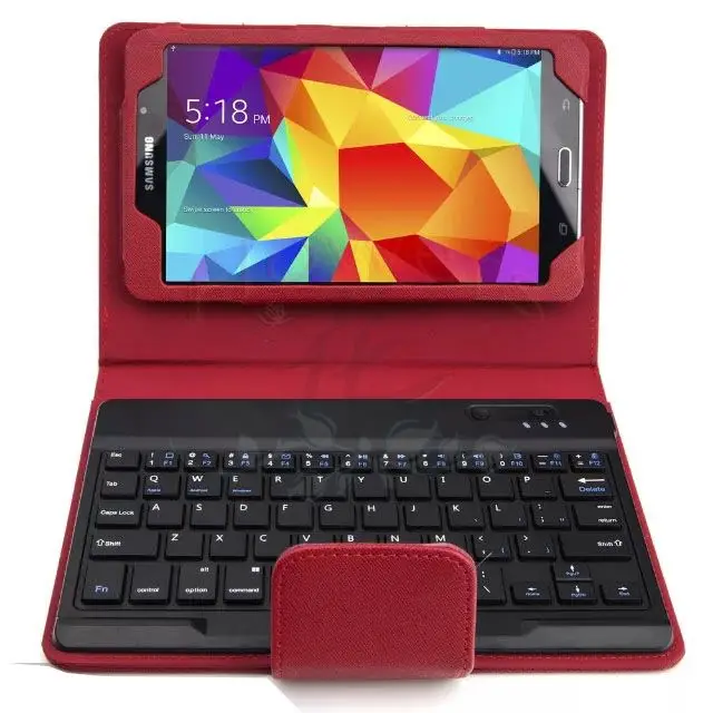 For Samsung Galaxy Tab 4 7&quot T230 T231 T235 Removable Wireless Bluetooth ABS Plastic Keyboard &amp PU Leather Case Smart Cover |