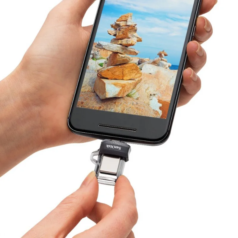 SanDisk USB флеш накопитель 32 Гб 3 0 двойной мини cle Pendrive animado для ПК и телефонов Android|USB