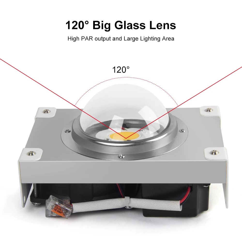 Светодиодный светильник CREE CXB3590 COB для выращивания растений полный спектр 100 Вт