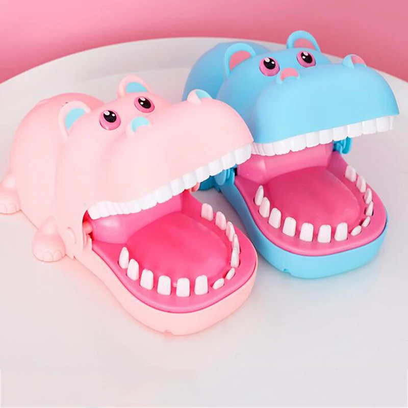 Large Crocodile Hippo Mouth Bite Finger Game Novelty Jokes Kids Funny Toys Simulation Biting Hand Pulling Teeth | Игрушки и хобби