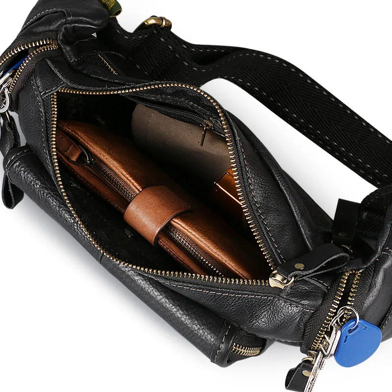 Ruil Новая мужская мода многофункциональные карманы высококачественная черная