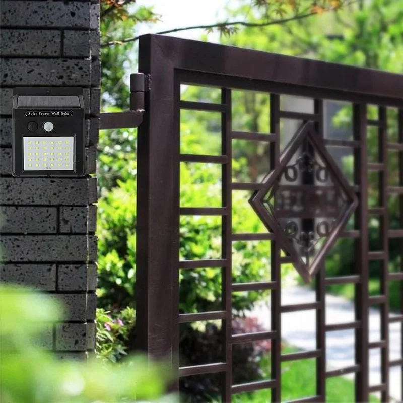 На солнечной энергии PIR датчик движения лампа Солнечный сад свет 30 LED